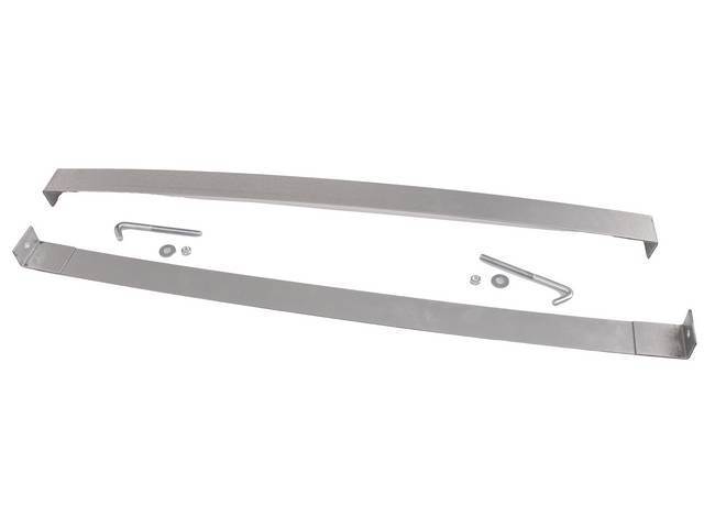 Fuel Tank Strap, pair w/ hardware, reproduction
