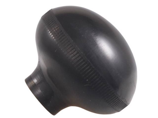 KNOB, Shifter, 4SM/T and Transfer Case Shifter, Black, Reproduction for (47-72)