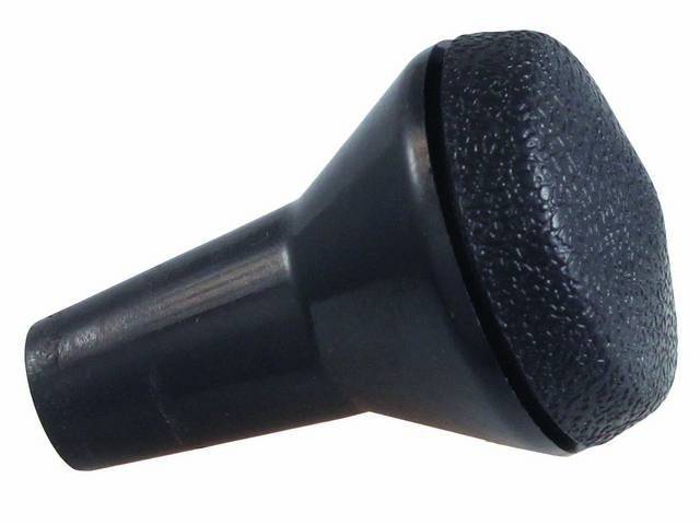 KNOB, Shifter, black, replacement style repro
