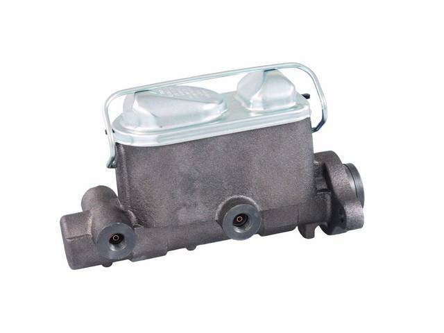 Master Cylinder, NEW, Dual Bowl, 1 1/8 Inch bore, reproduction