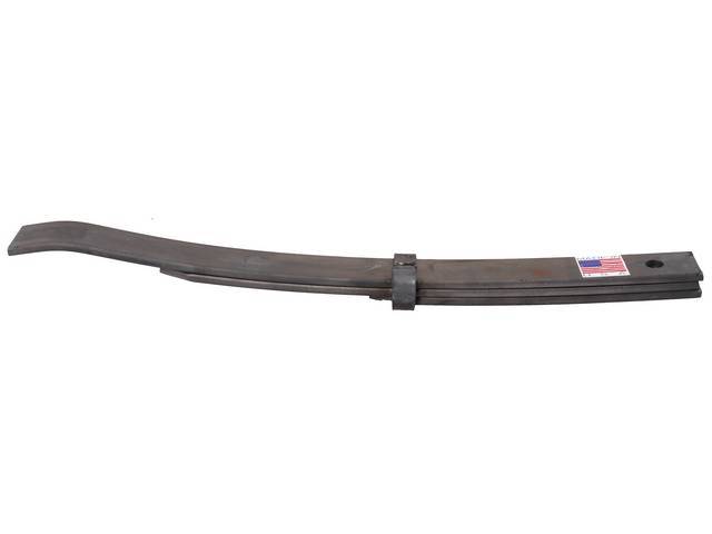 LEAF SPRING, REAR, CORRECT DESIGN, MULTI 3 LEAF, 320 LBS RATE, 500 LOAD, HELPER SPRING 500 LB