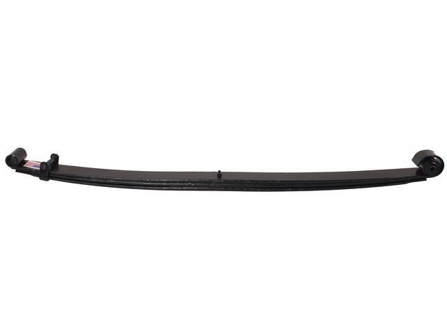 Leaf spring, front, correct design, multi 3 leaf, 1,900 lbs rate, 535 load