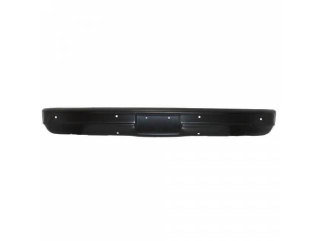 Front Bumper, Painted Finish, w/ License Plate Holes, w/o Impact Pad Holes, reproduction