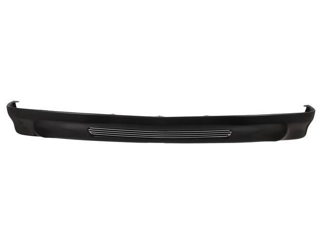 Front Valance Panel, w/ insert, black, custom