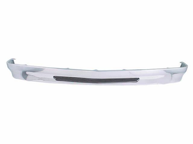Front Valance Panel, w/ insert, chrome, custom