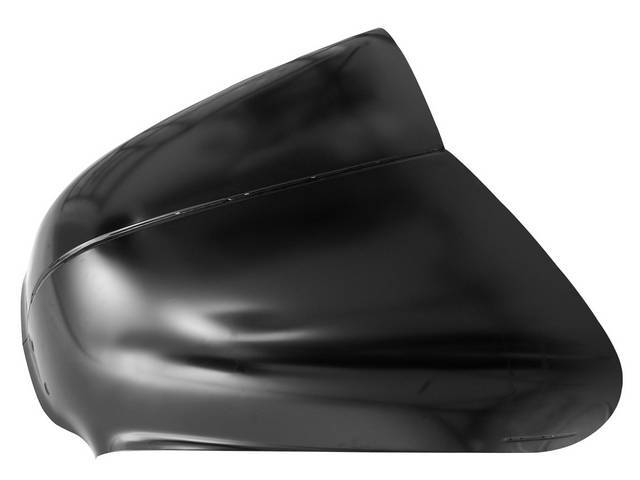 Steel Flat Hood, with channel for hood center molding