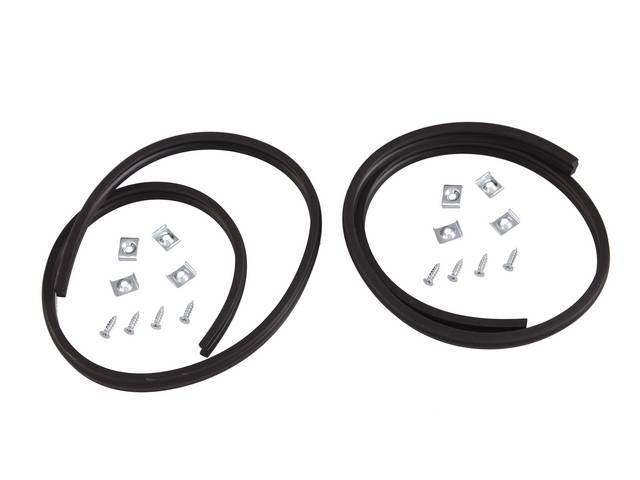 Hood to Cowl Seal, incl retaining clips, reproduction