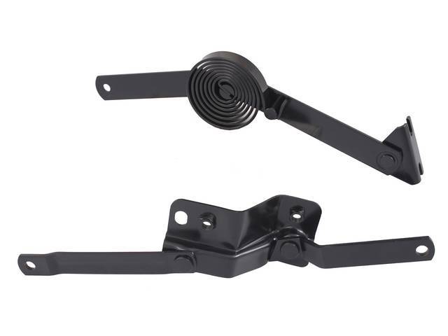 LH / Driver Side Hood Hinge Assembly, includes spring for (47-55)