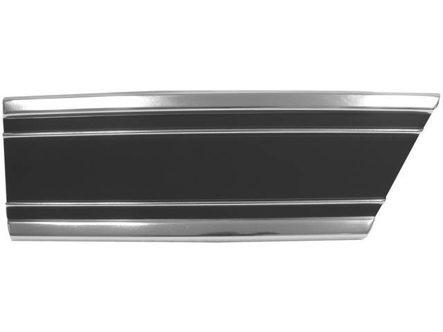 MOLDING, FENDER, LOWER REAR, RH, BLACK