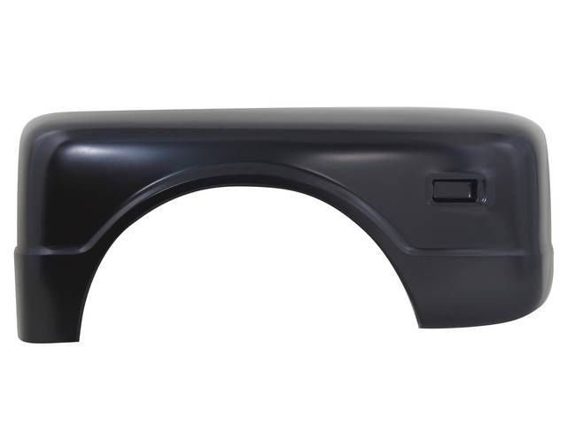 LH / Driver Side Step Side Rear Fender, 18 gauge steel, includes fender braces, reproduction
