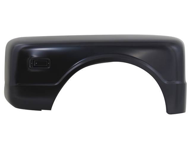 RH / Passenger Side Step Side Rear Fender, 18 gauge steel, includes fender braces, reproduction
