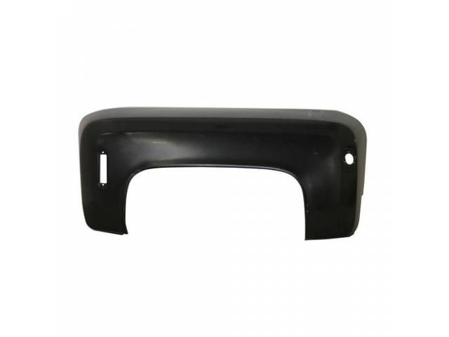 Rear Fender, RH, w/ marker light hole cutout and round fuel neck opening, reproduction