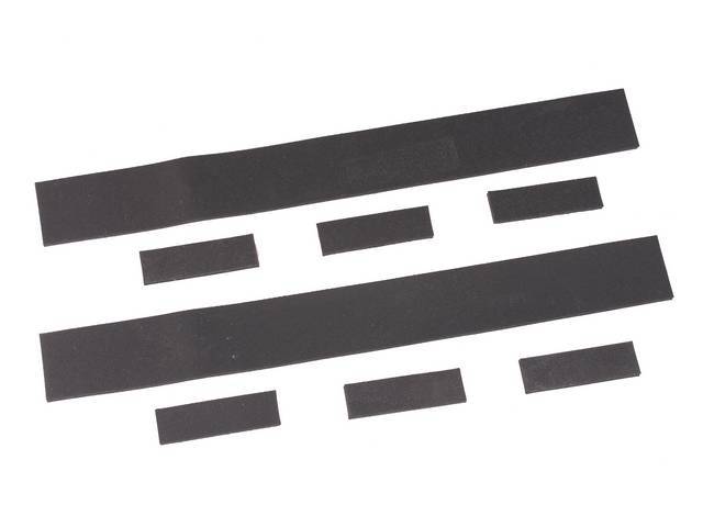 Hood Brace Anti-rattler Set, 8 pieces, reproduction