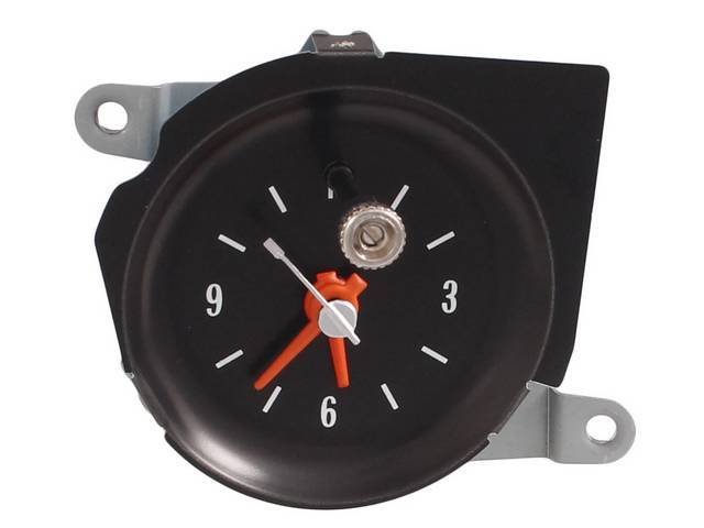 In-Dash Clock, designed for use w/ factory wiring harness, reproduction