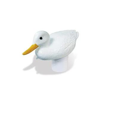 Keep Your Pool Clean and Fun with 16″ White Duck Floating Chlorine Dispenser – Holds 3″ Tablets!
