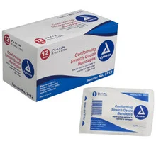 KEMP USA 2″ Sterile Gauze Bandages Single Roll , 96/Case (8 boxes of 12) – 11-011-2