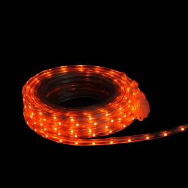LED Christmas Outdoor Linear Tape Lighting – Orange -30′ Clear Tube
