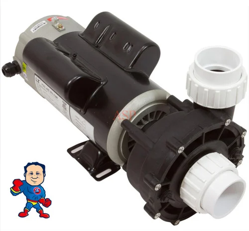 LX Lingxiao 2.0HP Hot Tub Pump 48 Frame 230V Dual Speed 2″ Ports WUA LP Series