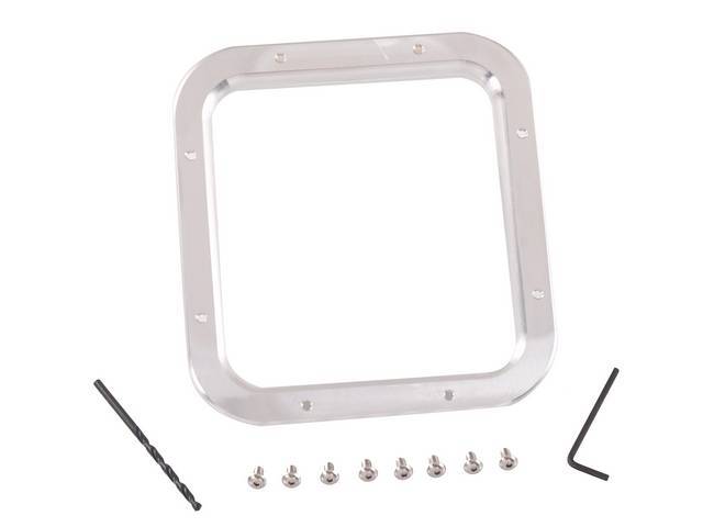 Shifter Bezel, Billet Aluminum, Steeda, W/O Logo, 6061 Billet Aluminum, Incl Mounting Hardware