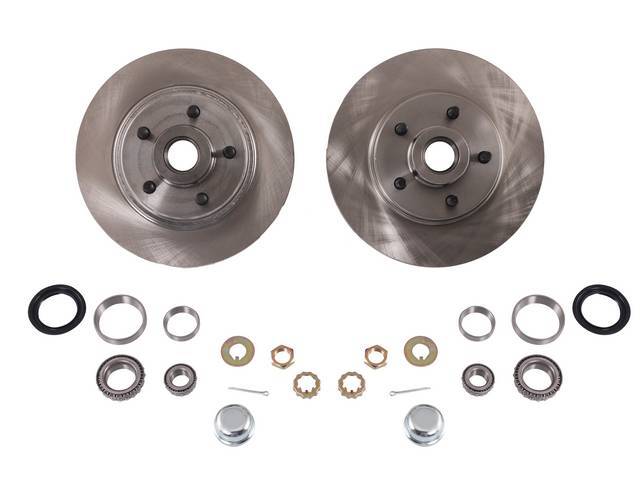 Street Bandit Front 5 Lug Conversion Rotor and Bearing Kit for (87-93) 5.0L