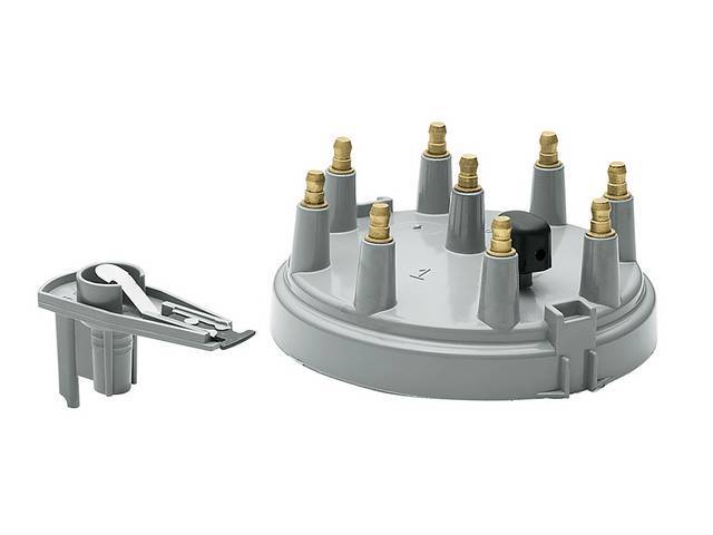 Cap And Rotor Kit, High Performance, Gray, Accel,