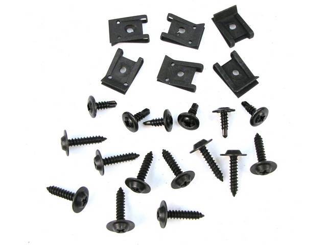 Front Fender Splash Shield Mounting Kit for 79-93