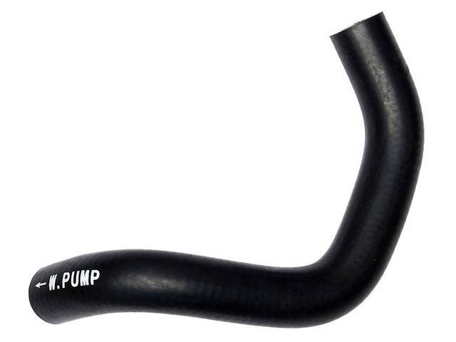 Hose, Heater Water, Inlet, Exact Repro, This Is The Rubber Hose That Goes From The Water Pump To The Metal Heater Supply Tubes, Cut To Fit