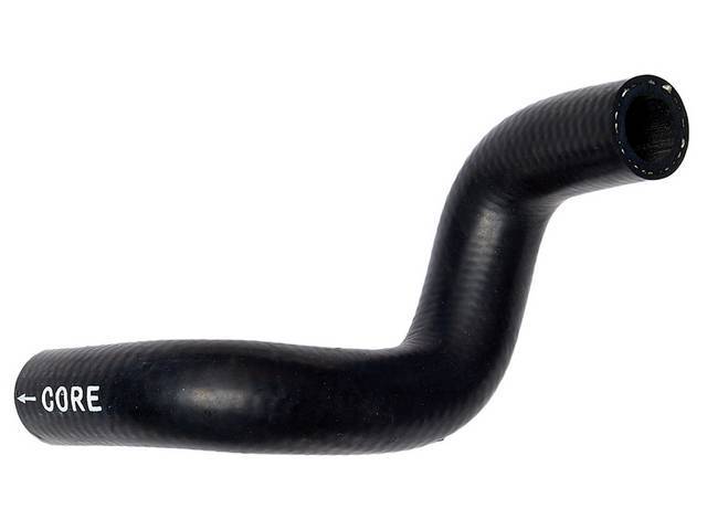 Hose, Heater Water, Outlet At Heater Core, Exact Repro, Prior Part Numbers E6ly-18472-B, E6ly-18472-C, E6ly-18472-Ca
