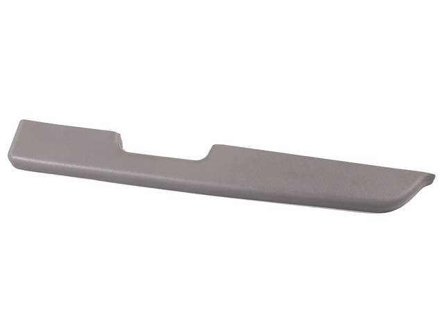 Armrest Pad, Rh, Molded, Smoke Gray, Exact Repro, This Is The Best Color Match For The 87-89 Years, Can Be Used As A Replacement On Other Years, Best Available Color For Dyeing