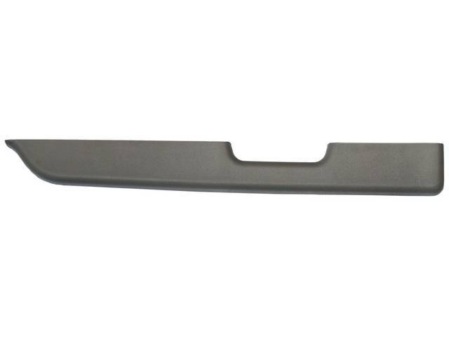 Armrest Pad, Lh, Molded, Titanium / Light Gray, Exact Repro, This Is The Best Color Match For The 90-92 Years, Can Be Used As A Replacement On Other Years, Best Available Color For Dyeing