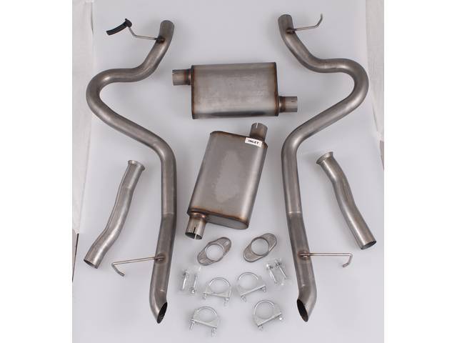 Pypes Mustang Cat Back Exhaust System w/ Violator Mufflers for (87-93) 5.0L GT