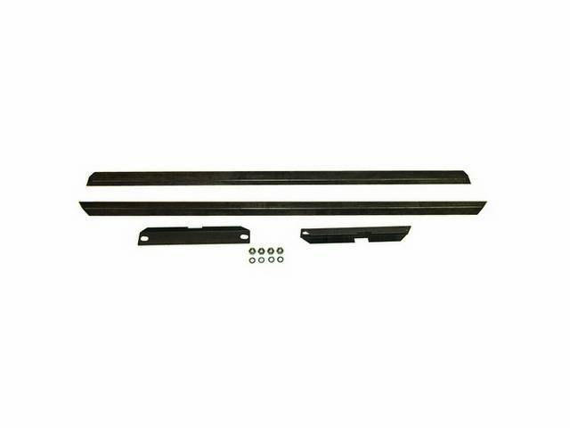 Sub Frame Connectors, Weld-On Style, Bare Steel, Incl Seat Bracket Reinforcements, Ties Rear Torque Box To Front Frame Extensions,