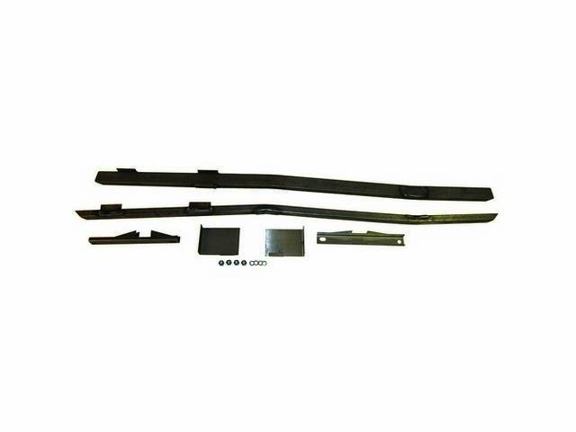 Sub Frame Connectors, Full Length, Bare Steel, Weld-On Style, Incl Seat Brackets And Torque Box Reinforcement Plates, Connects From Rear Lower Control Arm All The Way Up To The Firewall.