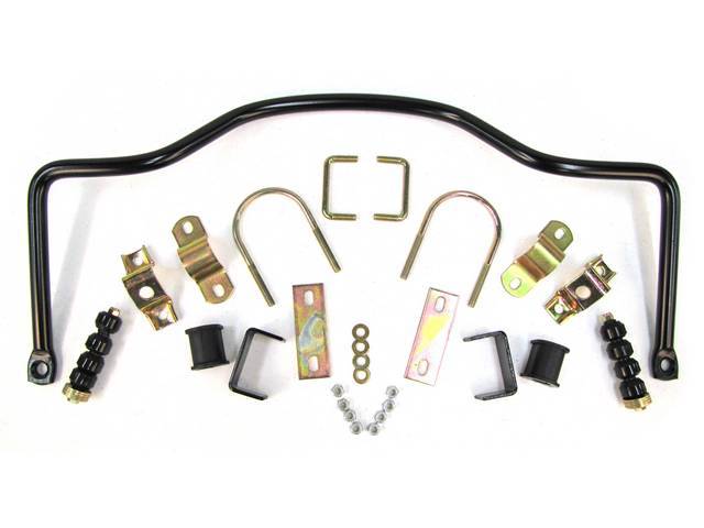 Sway Bar Kit, Rear, 7/8 Inch, Black, Incl Attaching Hardware