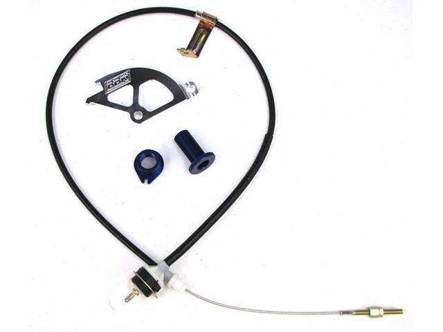Cable Kit, Clutch Release, Bbk, Incl Heavy Duty Adjustable Clutch Cable, Aluminum Quadrant Kit, Does Not Incl Firewall Adjuster, Designed ForUse With Aftermarket Clutch Kits