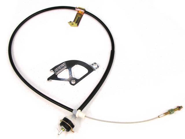 Cable Kit, Clutch Release, Bbk, Incl Heavy Duty Adjustable Clutch Cable, Aluminum Quadrant Kit, Firewall Adjuster, Designed ForUse With Aftermarket Clutch Kits