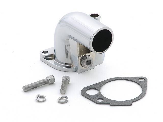 Housing, Water Outlet, Chrome, Mr Gasket,Incl