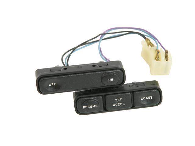 Switch Assy, Speed Control Actuator, Dual Switch Assy, Lh Lettered *Off-On*, Rh Lettered *Resume Set Accel Coast*, Original E53z-9c888-A