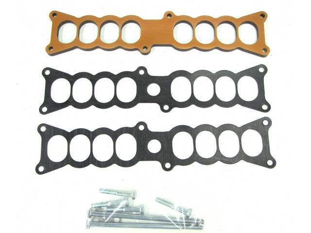 Spacer Kit, Phenolic Manifold, Bbk Performance, 3/8 Inch Thick, Incl Gaskets And Hardware, Designed For Proper Hood Clearance, Repro