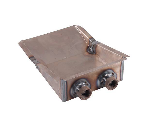 Sump, Fuel Tank, Incl (2) 3/4 Inch Outlet Fitting Welded In, Designed To Fit Oem Style Fox Mustang Gas Tanks, Used With High Flow Fuel Systems