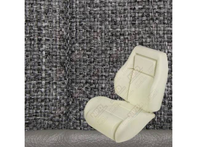 Upholstery And Seat Foam Set, Sport Seat Conversion, Cloth, Titanium, W/O Knee Bolster, W/ Interior Trim Id Code *Da*, Incl Headrest Covers