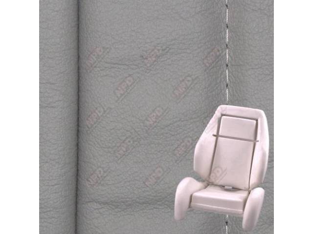 Upholstery And Seat Foam Set, Sport Seat Conversion, Leather, Titanium, W/ Knee Bolster, W/ Interior Trim Id Code *Ca*, Does Not Include Headrest Covers
