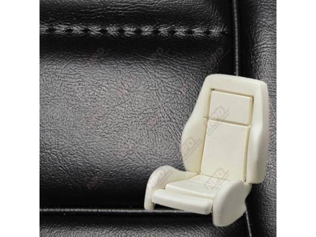 Upholstery And Seat Foam Set, Sport Seat Conversion, Vinyl, Black, W/ Knee Bolster, Incl Headrest Covers