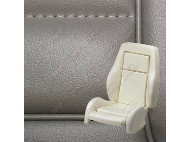 Upholstery And Seat Foam Set, Sport Seat Conversion, Vinyl,Medium Smoke Gray, W/ Knee Bolster, W/ Interior Trim Id Code *Pg*, Incl Headrest Covers