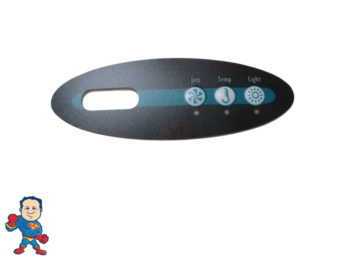 Master Spa 3 Button Topside Overlay 11274 MAS260 Mini Oval Down East Nordic Viking