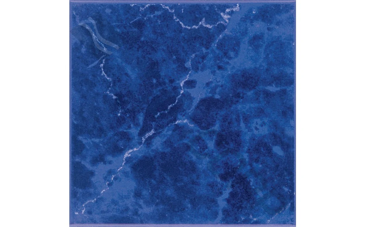 NPT PA32 Seven Seas Collection Medium Blue Tile; 6″ x 6″
