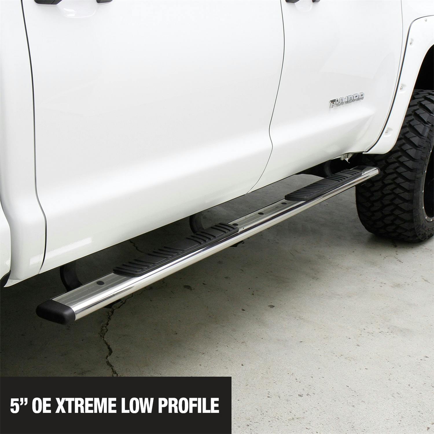 Go Rhino 685415552PS 5" OE Xtreme Low Profile Side Steps with Mounting Brackets Kit