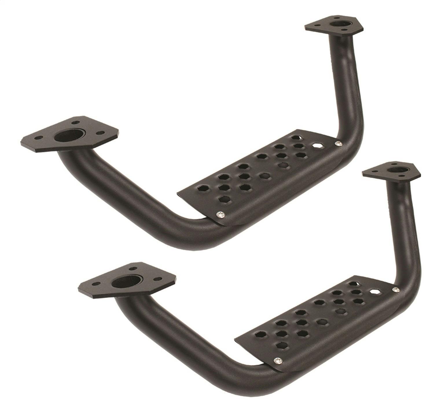 Go Rhino D6410000T 4" Drop Steps for Dominator Xtreme D6, Pair - Textured Powder Coat