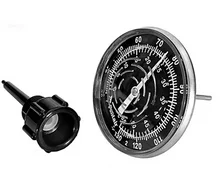 Pentair – Inline Thermometer – 1/2″ MIP SS Dial – 5 to 220 Degrees – SL1DW