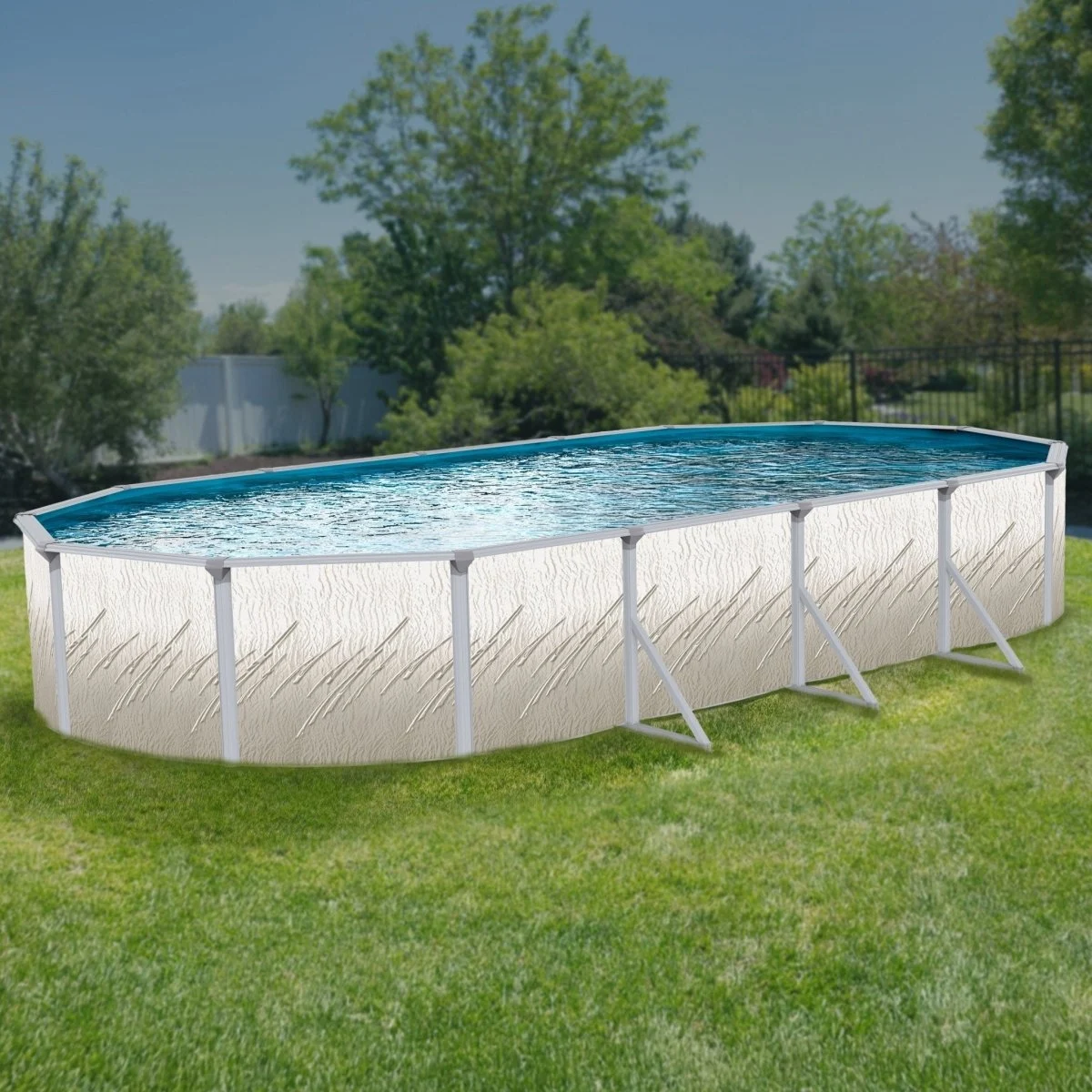 Pretium 15×24 Oval 52″ Above Ground Pool #PPREGXDUN-CH152452SSSTSSFB0-WS
